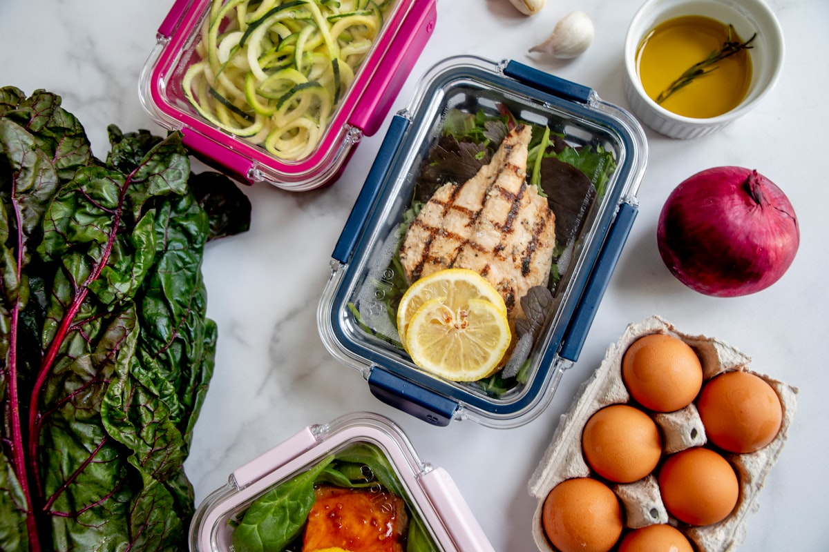 Healthy meal planning preparation